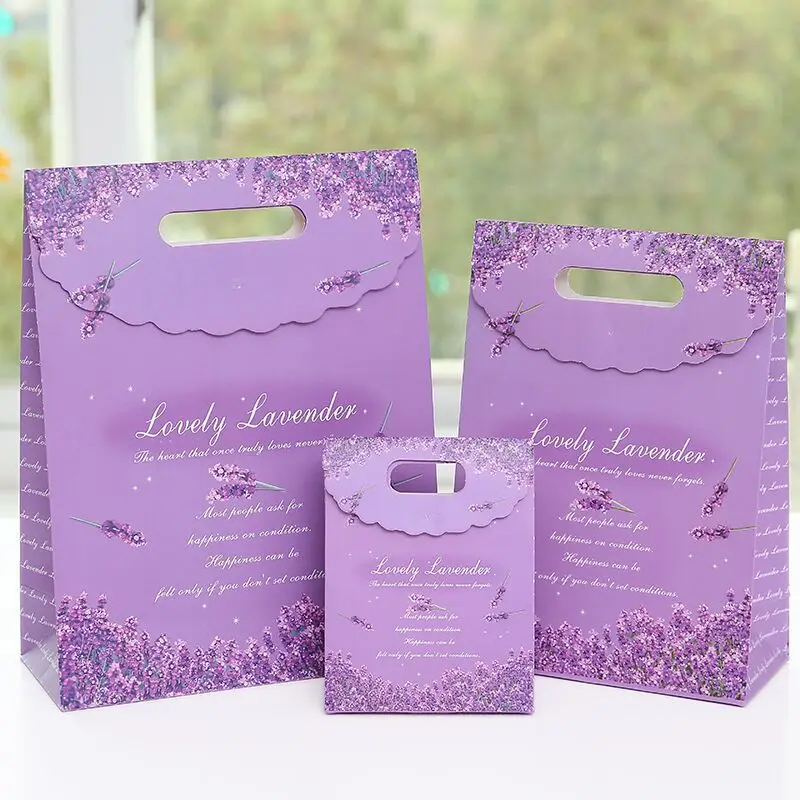 1pc Lavender Purple Gift Bag Premium Valentine's Day Wedding Party Event Handbag Baby Birthday Gift Bag Candy Paper Bag
1pc Lavender Purple Gift Bag Premium Valentine's Day Wedding Party Event Handbag Baby Birthday Gift Bag Candy Paper Bag