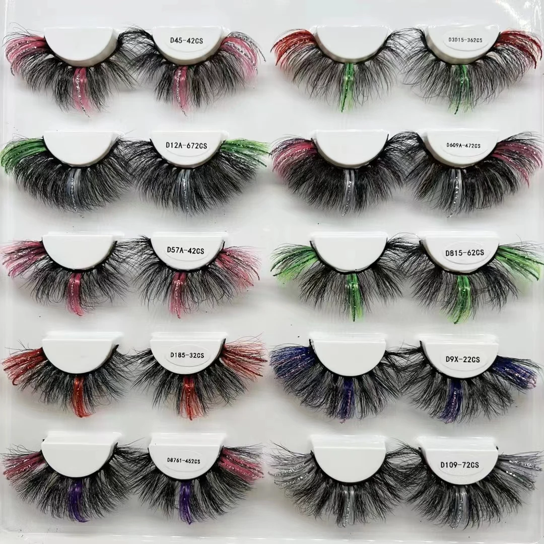 3D Glitter False Eyelashes Mixed Colored Eyelashes colorful Glitter Eyelashes Natural Fluffy Faux Mink Eyelashes Wholesale Bulk
3D Glitter False Eyelashes Mixed Colored Eyelashes colorful Glitter Eyelashes Natural Fluffy Faux Mink Eyelashes Wholesale Bulk