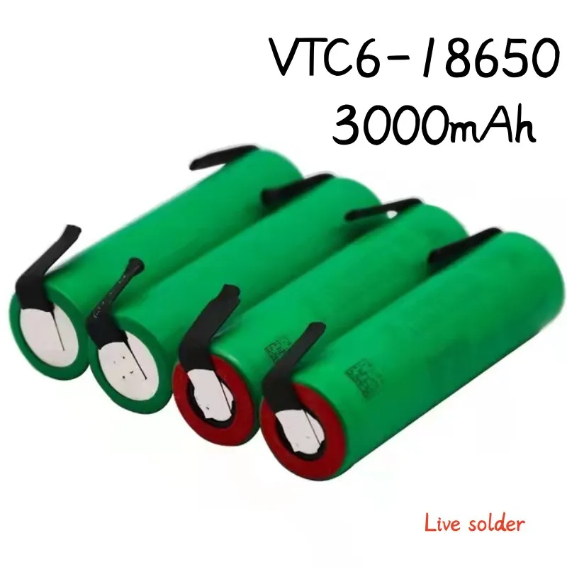 100% Оригинальный VTC6 живой припой, перезаряжаемая батарея, 18650 в, мАч, литий-ионный, VTC6.30A высокая мощность.
100% Оригинальный VTC6 живой припой, перезаряжаемая батарея, 18650 в, мАч, литий-ионный, VTC6.30A высокая мощность.