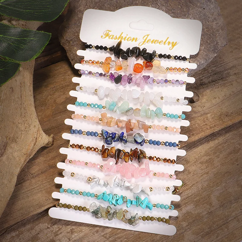 New Handwoven Bracelet Irregular Gravel Rice Bead Mixed Bracelet Creative Knitting Crystal Bracelet Anxiety Relief Charm Jewelry
New Handwoven Bracelet Irregular Gravel Rice Bead Mixed Bracelet Creative Knitting Crystal Bracelet Anxiety Relief Charm Jewelry