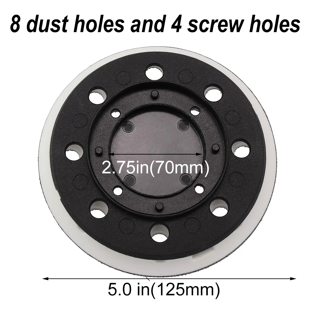 5In 125mm 8 Hole Sanding Pad For Festool ES125 ETS 125 ETSC 125 EQ Sanders 492280 Hooks Loop Backing Pad Sanding Disc
5In 125mm 8 Hole Sanding Pad For Festool ES125 ETS 125 ETSC 125 EQ Sanders 492280 Hooks Loop Backing Pad Sanding Disc