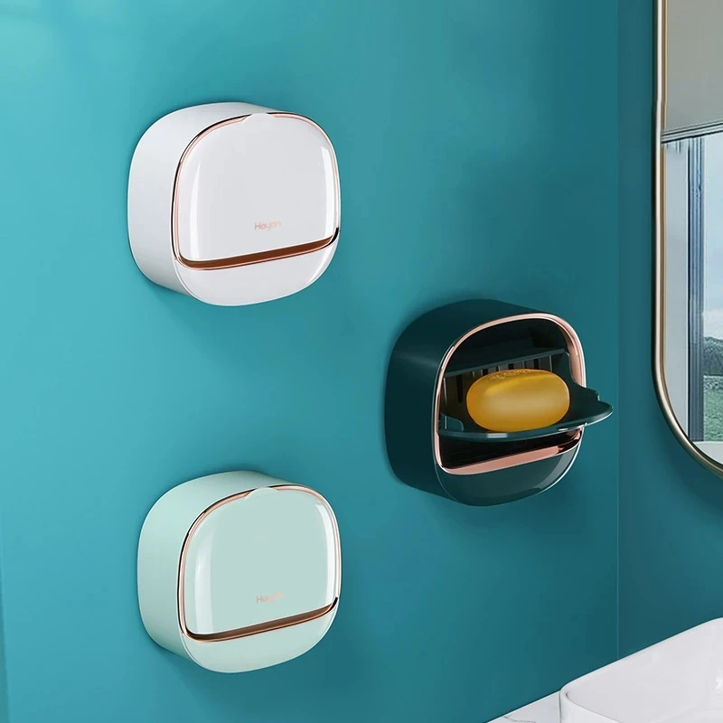 Wall-Mounted Soap Holder With Lid Soap Container Waterproof Plastic Soap Box Home Soap Dish Bathroom Accessories Storage Box
Wall-Mounted Soap Holder With Lid Soap Container Waterproof Plastic Soap Box Home Soap Dish Bathroom Accessories Storage Box