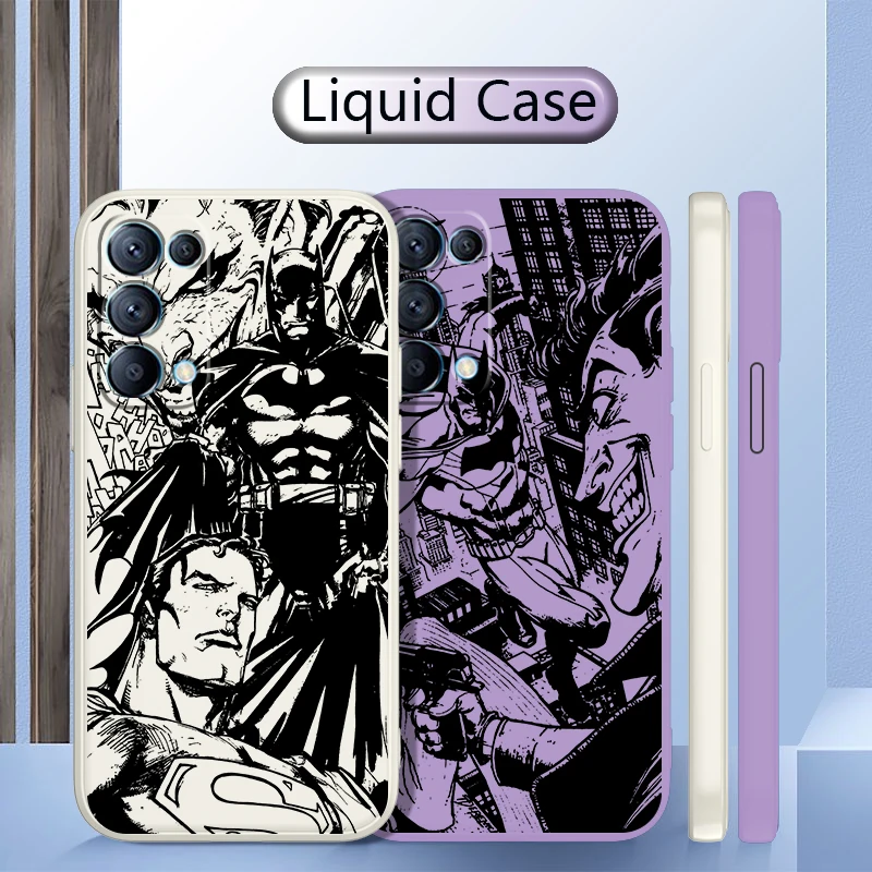 Black Batman Superman Joker For OPPO Find X5 Pro X3 Pro X2 Neo 7Z 6 5 4Z 2Z SE Lite Pro 4G 5G Liquid Rope Silicone Phone Case
Black Batman Superman Joker For OPPO Find X5 Pro X3 Pro X2 Neo 7Z 6 5 4Z 2Z SE Lite Pro 4G 5G Liquid Rope Silicone Phone Case