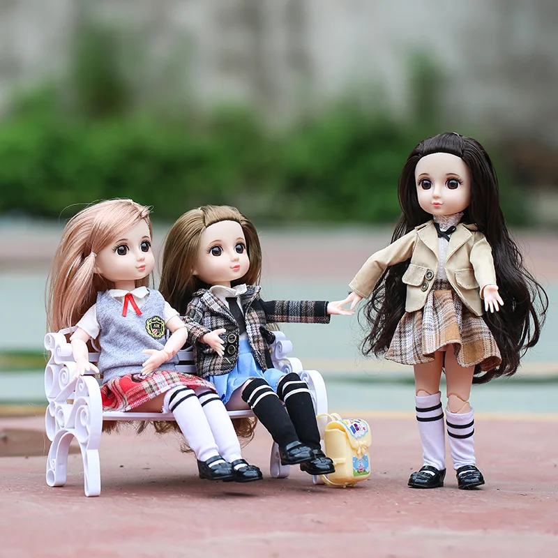 1/6 BJD Doll 30Cm BJD Doll Movable Joint Girl Baby Beautiful DIY Toys Doll with High Quality College Style Clothes Dress Up Toy
1/6 BJD Doll 30Cm BJD Doll Movable Joint Girl Baby Beautiful DIY Toys Doll with High Quality College Style Clothes Dress Up Toy