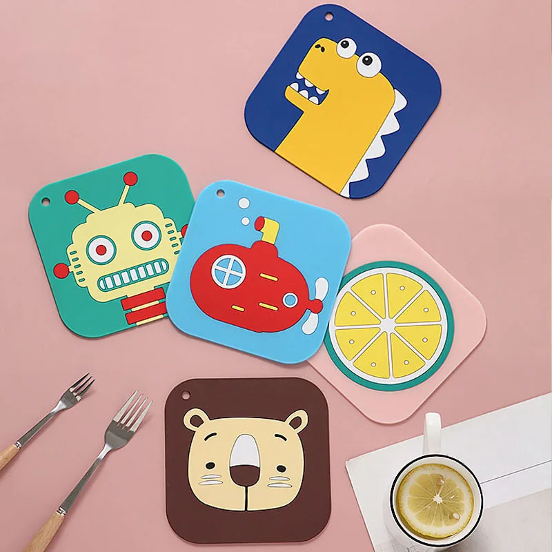 Cartoon Creative Square Coaster Heat Insulation Anti-scald Plate Pot Mat Cute Funny Cup Mug Pads Table Non-slip Decor Placemat
Cartoon Creative Square Coaster Heat Insulation Anti-scald Plate Pot Mat Cute Funny Cup Mug Pads Table Non-slip Decor Placemat