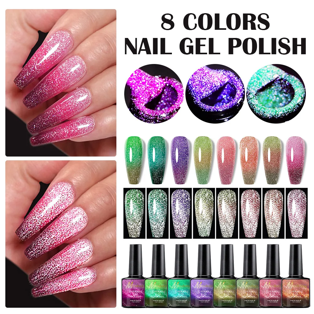 7.5ml Thermal Nail Gel Polish 3 Layers Temperature Shiny Color Changing Series Semi Permanent Soak Off UV Nail Gels Polish
7.5ml Thermal Nail Gel Polish 3 Layers Temperature Shiny Color Changing Series Semi Permanent Soak Off UV Nail Gels Polish