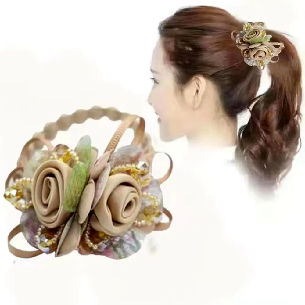 

Elastic Hair Bands Flower Rubber Band Scrunchies Резинки Для Волос Accesorios Para El Cabello Hair Ties 머리띠 New In