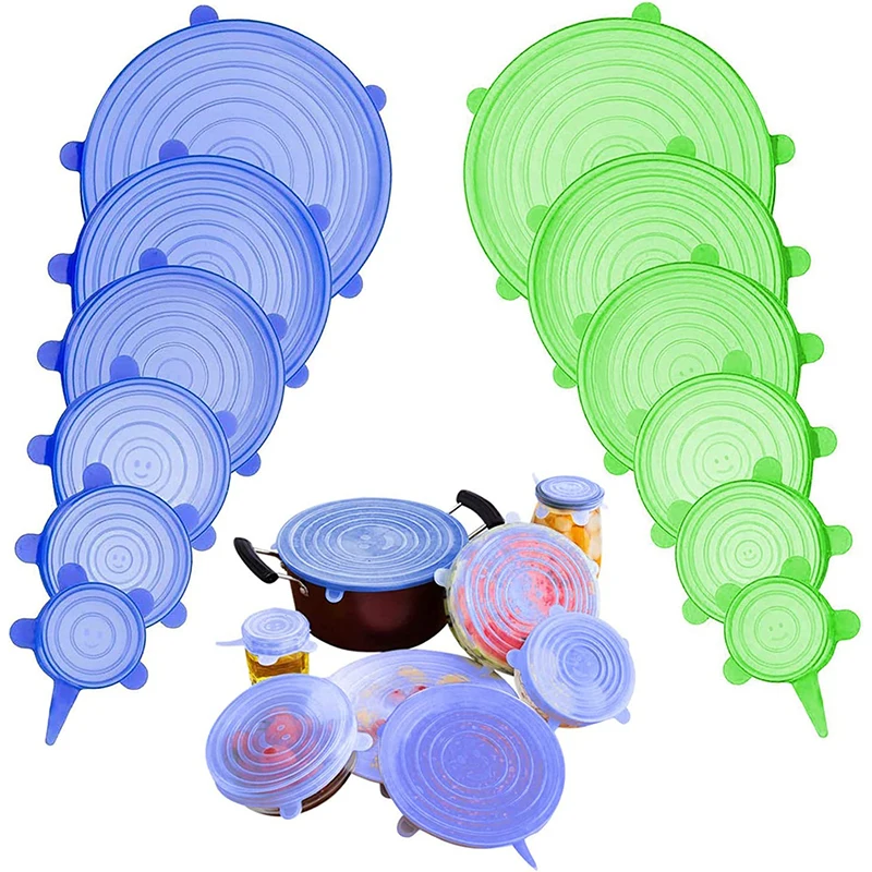 Silicone Stretch Lids Reusable Airtight Food Wrap Covers Keeping Fresh Seal Bowl Stretchy Wrap Cover Durable Food Storage Cover
Silicone Stretch Lids Reusable Airtight Food Wrap Covers Keeping Fresh Seal Bowl Stretchy Wrap Cover Durable Food Storage Cover