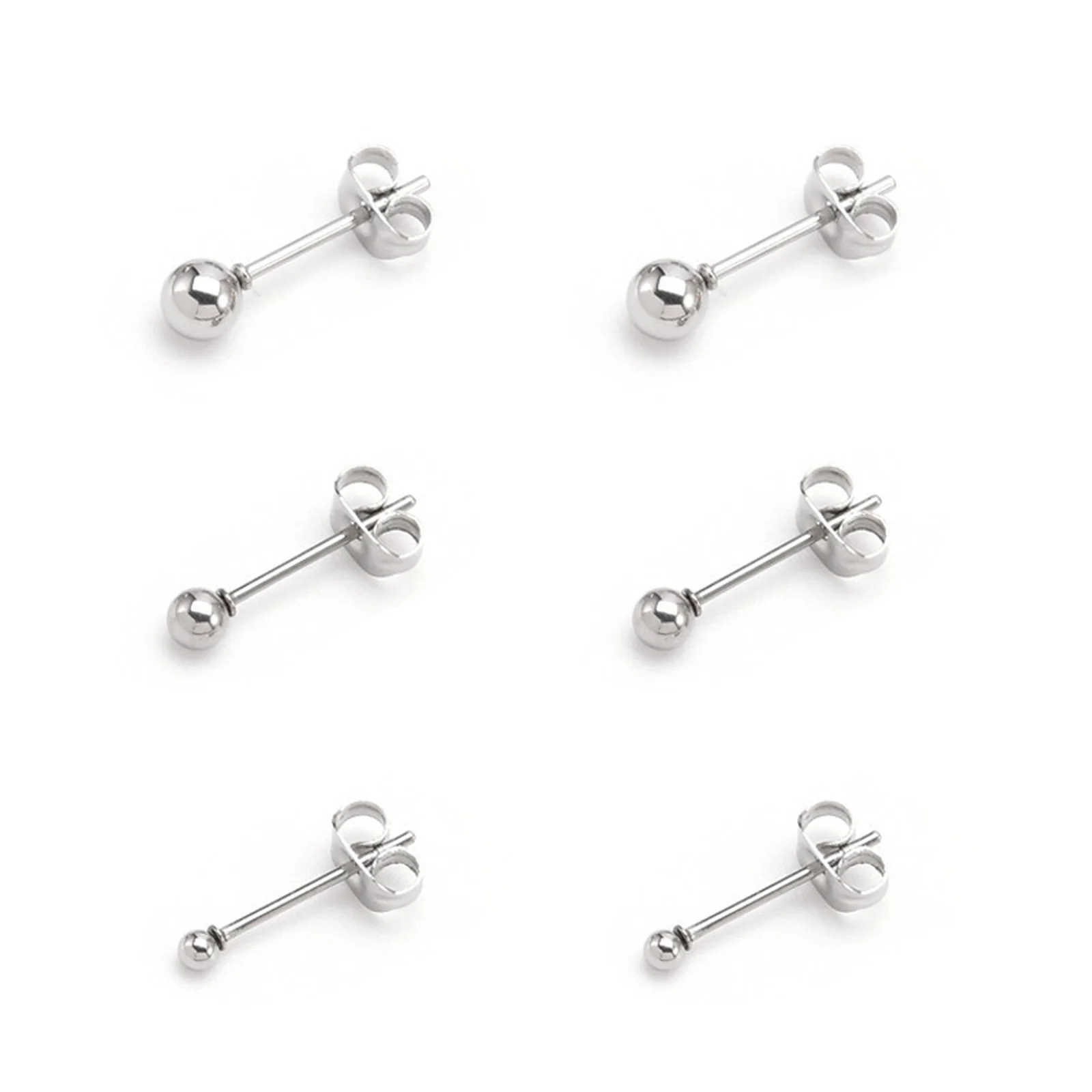 10pcs Stud Earrings Stainless Steel Tiny Round Ball Stud Earrings Women Men Small Mini Studs Hypoallergenic Ear Jewelry 2/3/4mm
10pcs Stud Earrings Stainless Steel Tiny Round Ball Stud Earrings Women Men Small Mini Studs Hypoallergenic Ear Jewelry 2/3/4mm