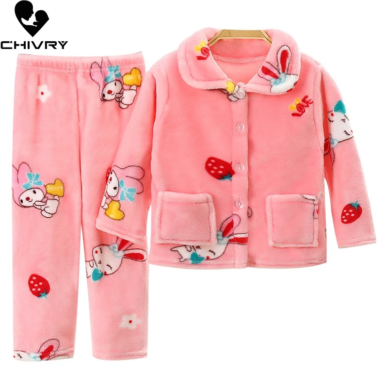 New 2021 Kids Boys Girls Autumn Winter Warm Flannel Pajama Sets Cartoon Print Lapel Tops with Pants Sleeping Clothing Sets
New 2021 Kids Boys Girls Autumn Winter Warm Flannel Pajama Sets Cartoon Print Lapel Tops with Pants Sleeping Clothing Sets
