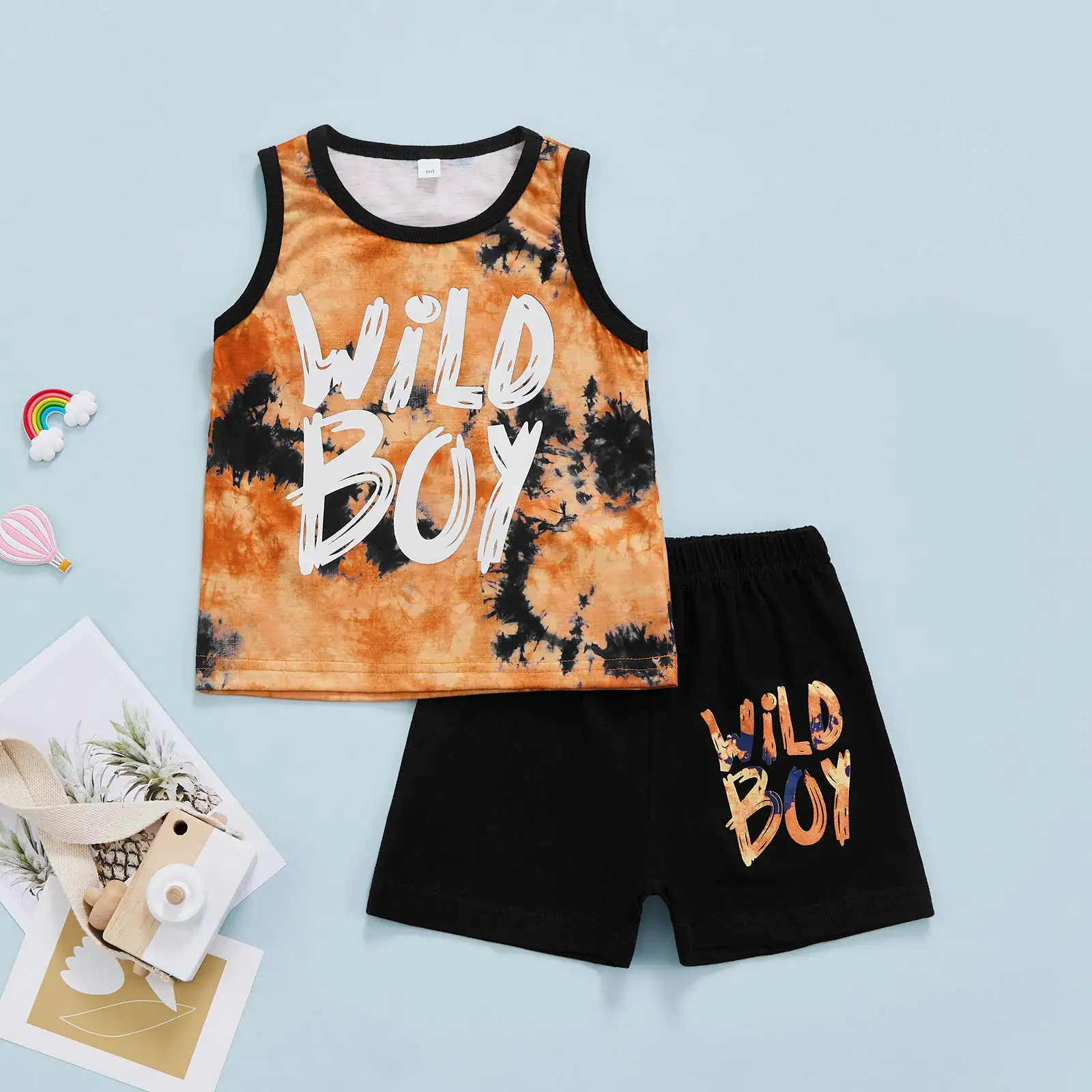 2 Pieces Kids Suit Set, Summer Letter Print Round Neck Sleeveless T-shirt+ Short Pants for Boys, 1-5 Years
2 Pieces Kids Suit Set, Summer Letter Print Round Neck Sleeveless T-shirt+ Short Pants for Boys, 1-5 Years