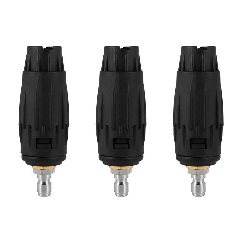 3X Adjustable Pressure Washer Nozzle Tips, Variable Spray Pattern, 1/4 Inch Quick Connect Plug, 3000 PSI
3X Adjustable Pressure Washer Nozzle Tips, Variable Spray Pattern, 1/4 Inch Quick Connect Plug, 3000 PSI