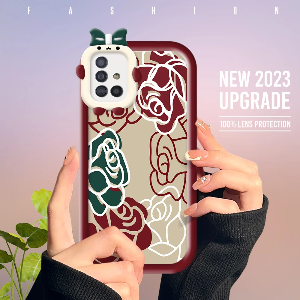 For Samsung A53 5G Case Rose Flower Soft TPU Shockproof Phone Back Cover for Samsung Galaxy A04 A71 A33 A23 Funda Couqe 
For Samsung A53 5G Case Rose Flower Soft TPU Shockproof Phone Back Cover for Samsung Galaxy A04 A71 A33 A23 Funda Couqe