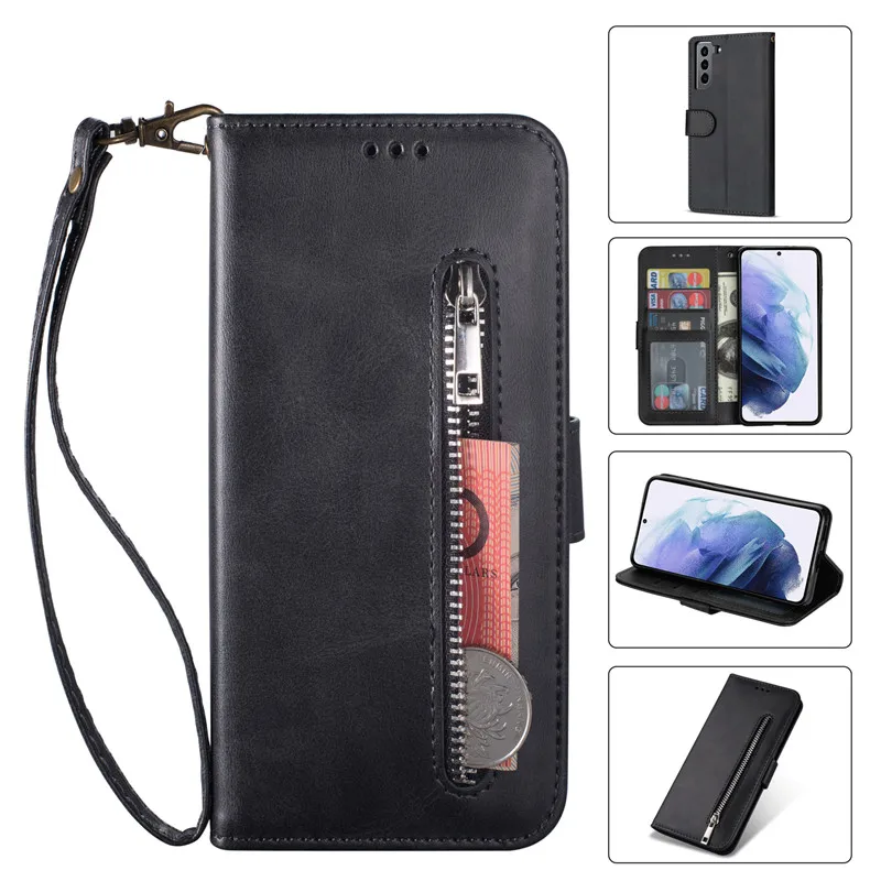 Zipper Wallet Flip Case For Samsung Galaxy S22 Ultra S20 FE S21 Plus S10 S9 Note 20 10 5G 9 Card Slot Protective Cover
Zipper Wallet Flip Case For Samsung Galaxy S22 Ultra S20 FE S21 Plus S10 S9 Note 20 10 5G 9 Card Slot Protective Cover
