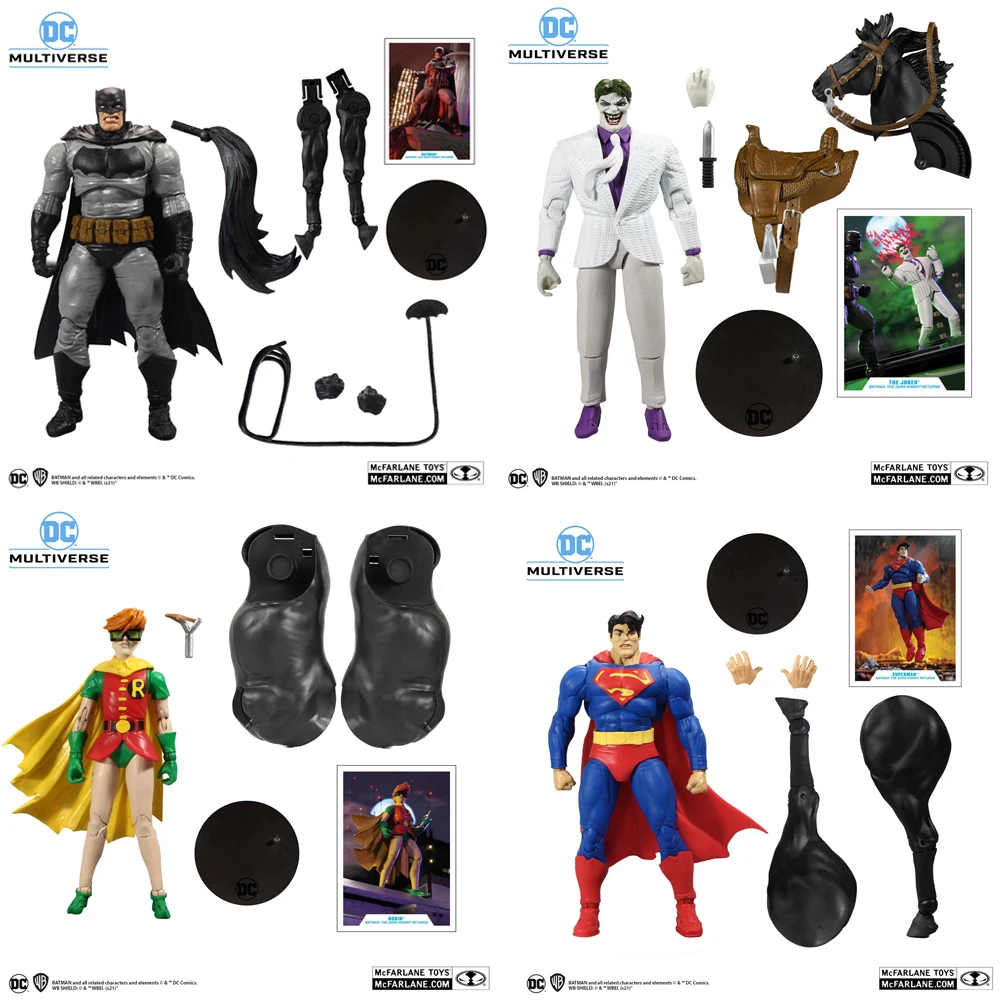 McFarlane Toys DCU Multiverse 4 PCS The Dark Knight Returns Set 7" Action Figure with Build-A Parts & Accessories 
McFarlane Toys DCU Multiverse 4 PCS The Dark Knight Returns Set 7" Action Figure with Build-A Parts & Accessories