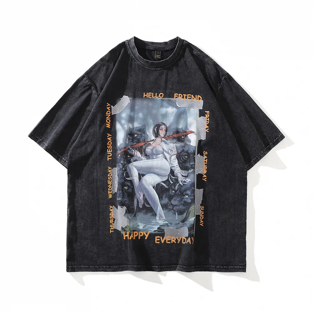 Anime Graphic T Shirt Women Men Harajuku Japan Style Oversize T-shirt Vintage Washed 100% Cotton Hip Hop Streetwear Male Tshirts
Anime Graphic T Shirt Women Men Harajuku Japan Style Oversize T-shirt Vintage Washed 100% Cotton Hip Hop Streetwear Male Tshirts