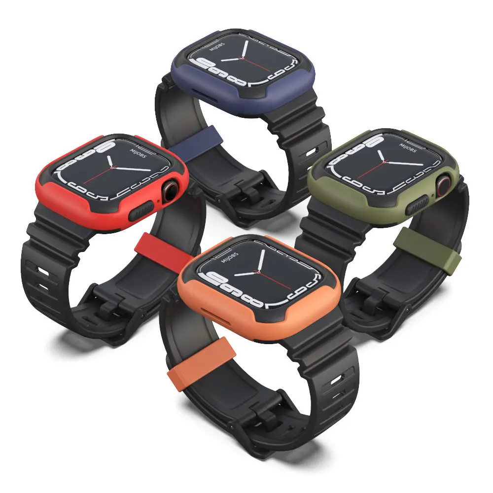 Комплект для часов Apple Watch Series 8 7 45 мм 44 мм, роскошный модифицированный металлический чехол из нержавеющей стали для iWatch SE 6 5 4, резиновый браслет
Комплект для часов Apple Watch Series 8 7 45 мм 44 мм, роскошный модифицированный металлический чехол из нержавеющей стали для iWatch SE 6 5 4, резиновый браслет