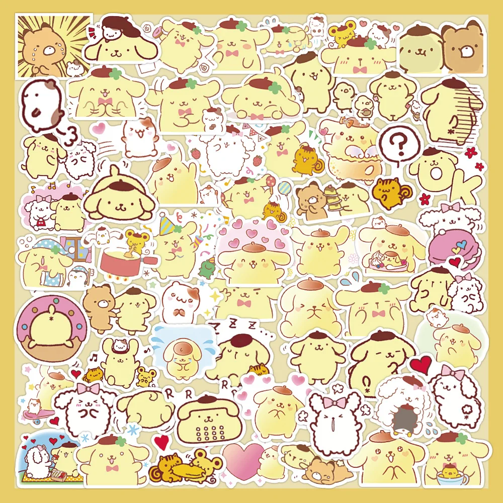 60pcs Cartoon Sanrio Pom Pom Purin Stickers Children's Rewards Hand Ledger Water Cup Suitcase Scooter Decorative Stickers
60pcs Cartoon Sanrio Pom Pom Purin Stickers Children's Rewards Hand Ledger Water Cup Suitcase Scooter Decorative Stickers