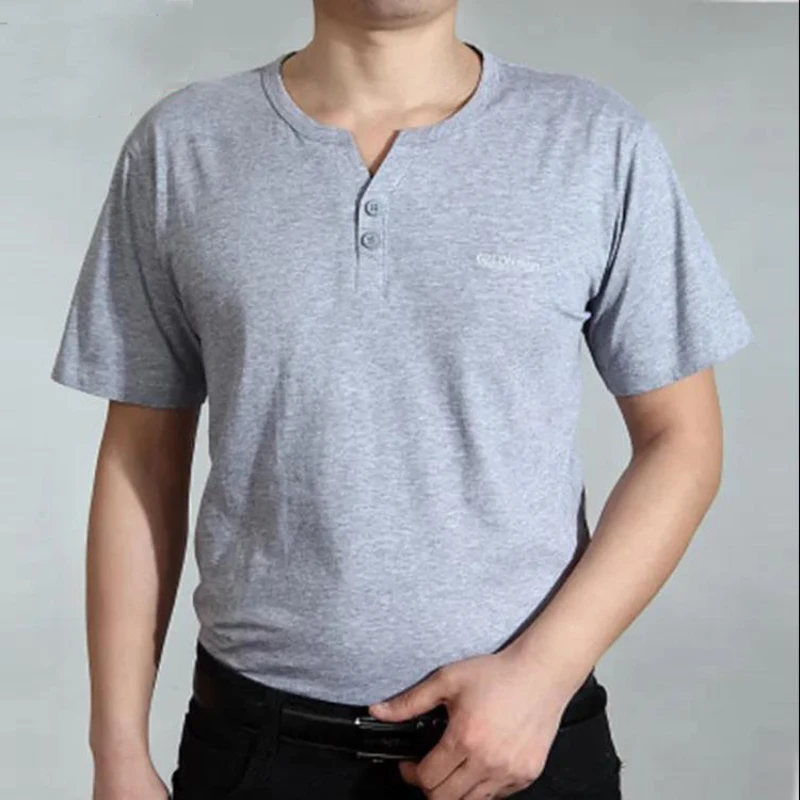 Middle-aged Men's Round-neck T-shirt Summer New Large Solid Loose POLO Neck Patchwork Pocket Letter Printing Fashion Casual 2023
Middle-aged Men's Round-neck T-shirt Summer New Large Solid Loose POLO Neck Patchwork Pocket Letter Printing Fashion Casual 2023