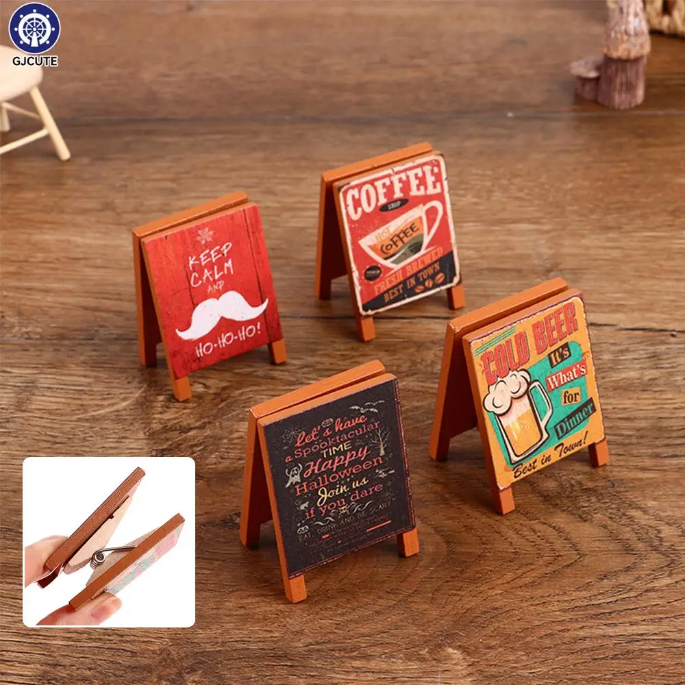 1/12 Dollhouse Miniature Wooden Signboard Mini Chalkboard Drawing Blackboard Painting For Doll House Scene Decoration Props
1/12 Dollhouse Miniature Wooden Signboard Mini Chalkboard Drawing Blackboard Painting For Doll House Scene Decoration Props