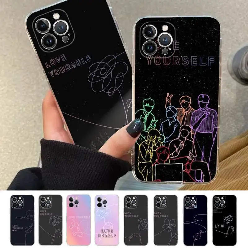 Love yourself Flower Kpop Phone Case Silicone Soft for iphone 14 13 12 11 Pro Mini XS MAX 8 7 6 Plus X XS XR Cover
Love yourself Flower Kpop Phone Case Silicone Soft for iphone 14 13 12 11 Pro Mini XS MAX 8 7 6 Plus X XS XR Cover