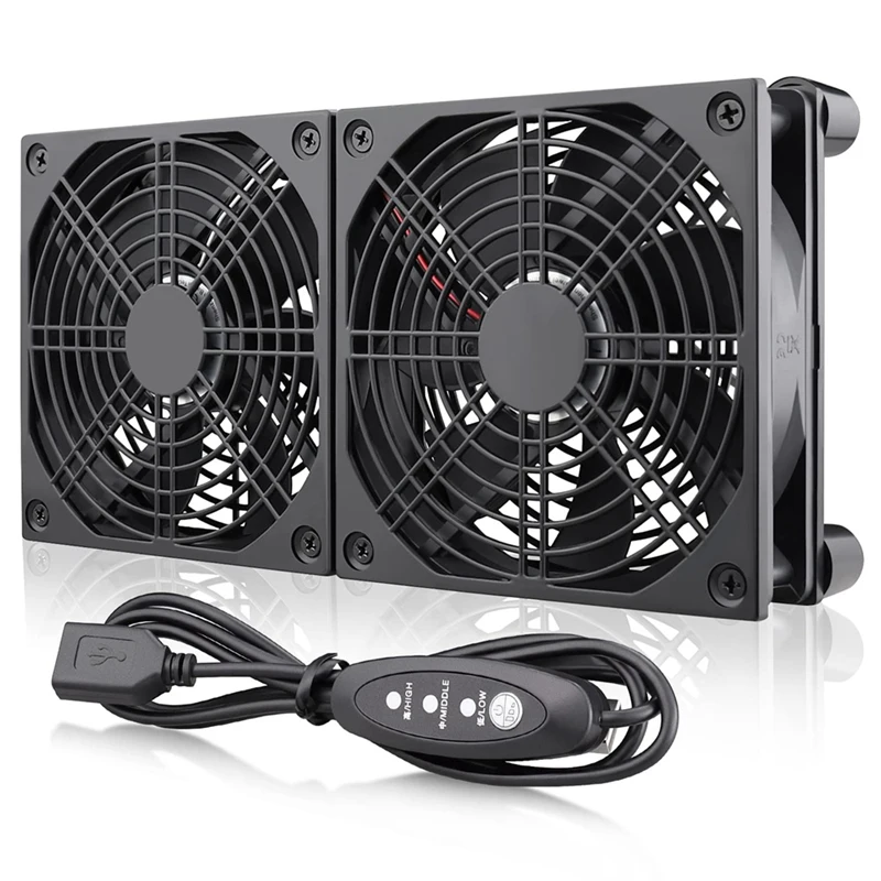High Air Volume Router Computer Cooler TV Box Wireless DC 5V USB Power Supply Fan With Multi-Speed Controller 
High Air Volume Router Computer Cooler TV Box Wireless DC 5V USB Power Supply Fan With Multi-Speed Controller