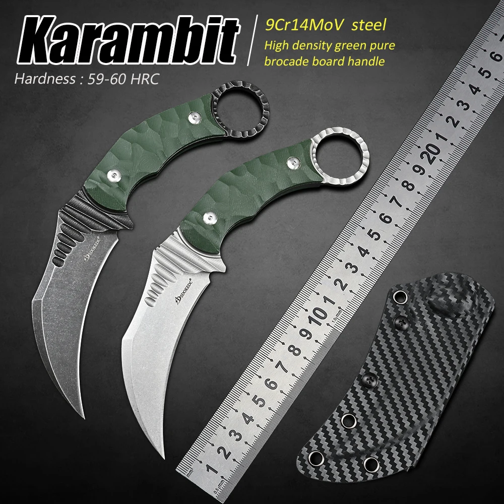 

Outdoor Camping Utility EDC Tool Survival Tactical Self Defense knives Fixed Blade Hunting Knife Csgo Karambit