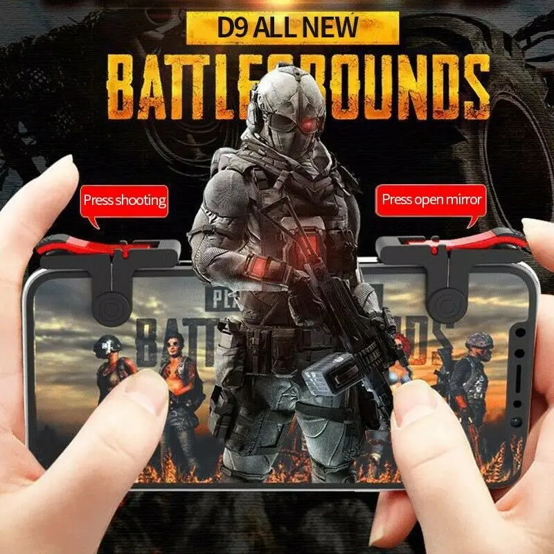 1 pair Mobile Phone Gaming Trigger Gamepad PUBG Button Handle For L1R1 Shooter Controller Keypads Grip For IPhone Android Phone
1 pair Mobile Phone Gaming Trigger Gamepad PUBG Button Handle For L1R1 Shooter Controller Keypads Grip For IPhone Android Phone