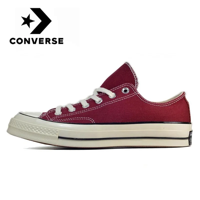 

Original Converse Chuck 1970s Classic Low Top men and women unisex Skateboarding sneakers leisure netural red flat canvas Shoes