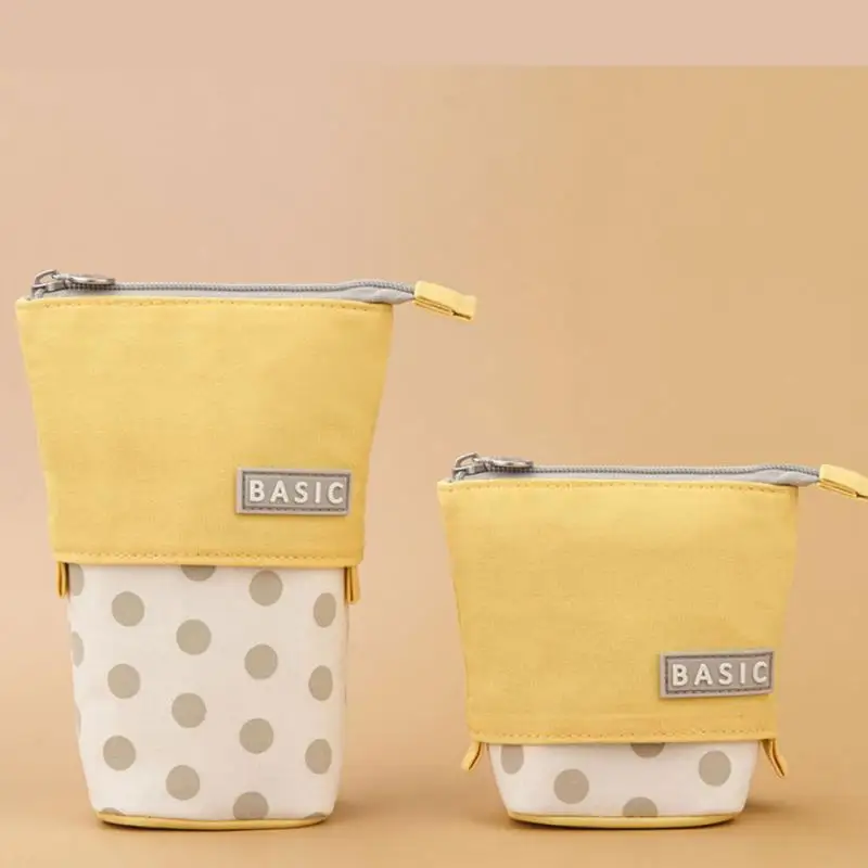 Stationery Storage Bag Polka Dot Milk Tea Cute Smiling Face Multifunctional Pen Holder High Capacity Retractable Pen Case Bags
Stationery Storage Bag Polka Dot Milk Tea Cute Smiling Face Multifunctional Pen Holder High Capacity Retractable Pen Case Bags