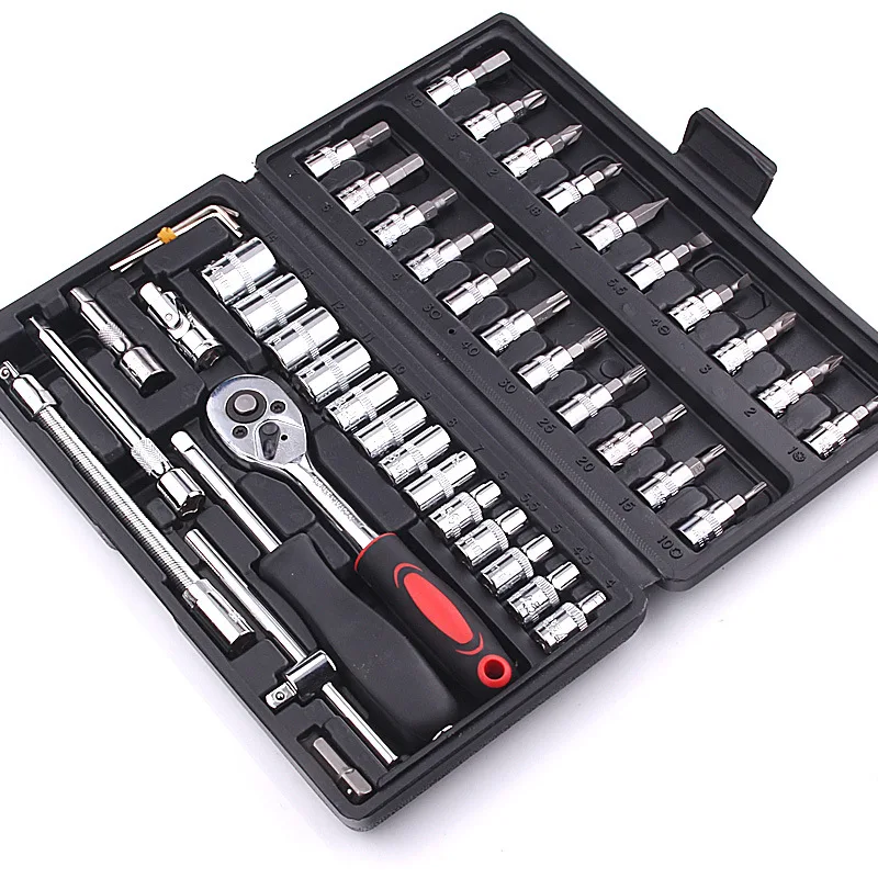 Jewii Hand Tool Sets Car Repair Tool Kit Set Mechanical Tools Box for Home 1/4-inch Socket Wrench Set Ratchet Screwdriver Kit
Jewii Hand Tool Sets Car Repair Tool Kit Set Mechanical Tools Box for Home 1/4-inch Socket Wrench Set Ratchet Screwdriver Kit