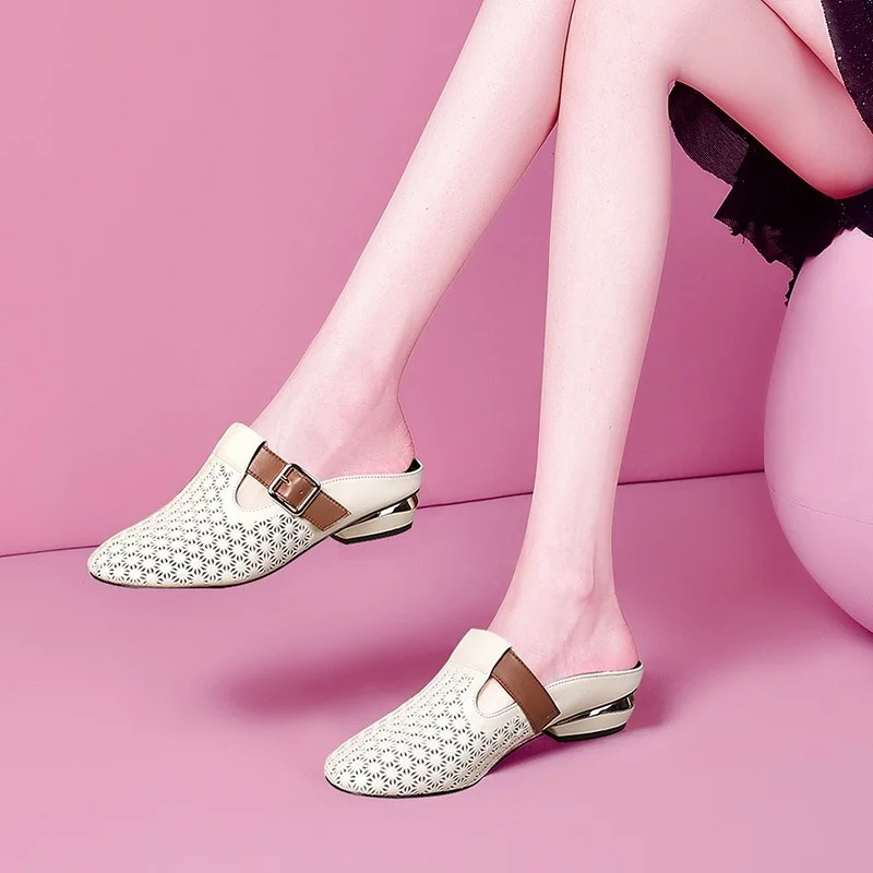 2022 Women Slippers Shoes Genuine Leather Casual Slides Women Summer Shoes Retro Solid Mother Shoes Flat With Flip Flops Adult
2022 Women Slippers Shoes Genuine Leather Casual Slides Women Summer Shoes Retro Solid Mother Shoes Flat With Flip Flops Adult