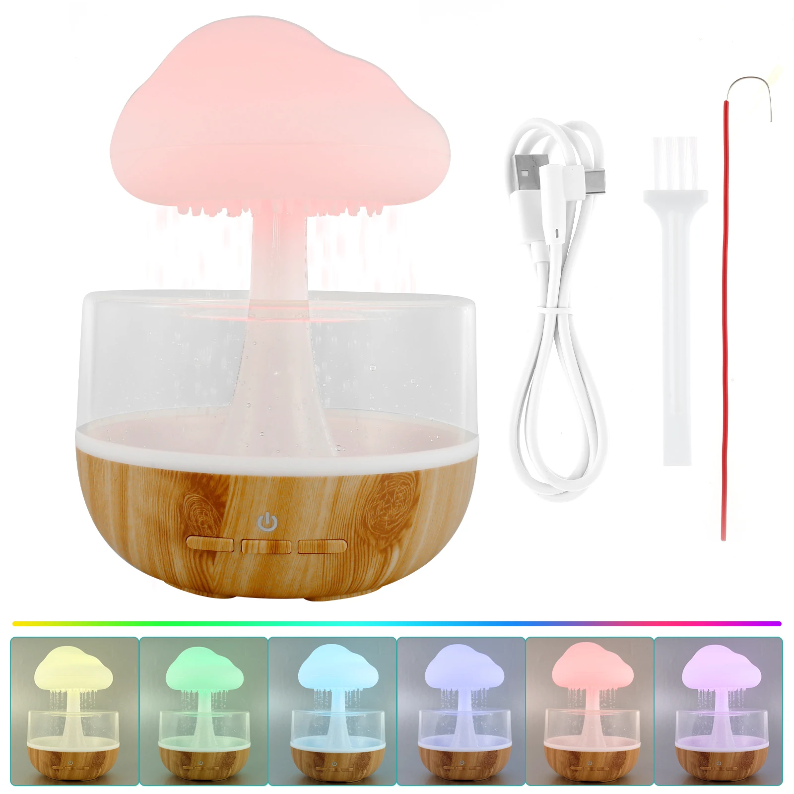 Увлажнитель-ароматизатор с эффектом дождя, 260 мл
Увлажнитель-ароматизатор с эффектом дождя, 260 мл