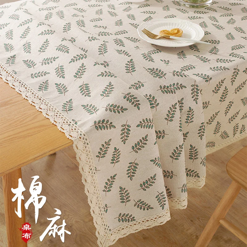 Cotton linen tablecloth lace fabric art rectangular dining table tea table cloth desk mat
Cotton linen tablecloth lace fabric art rectangular dining table tea table cloth desk mat