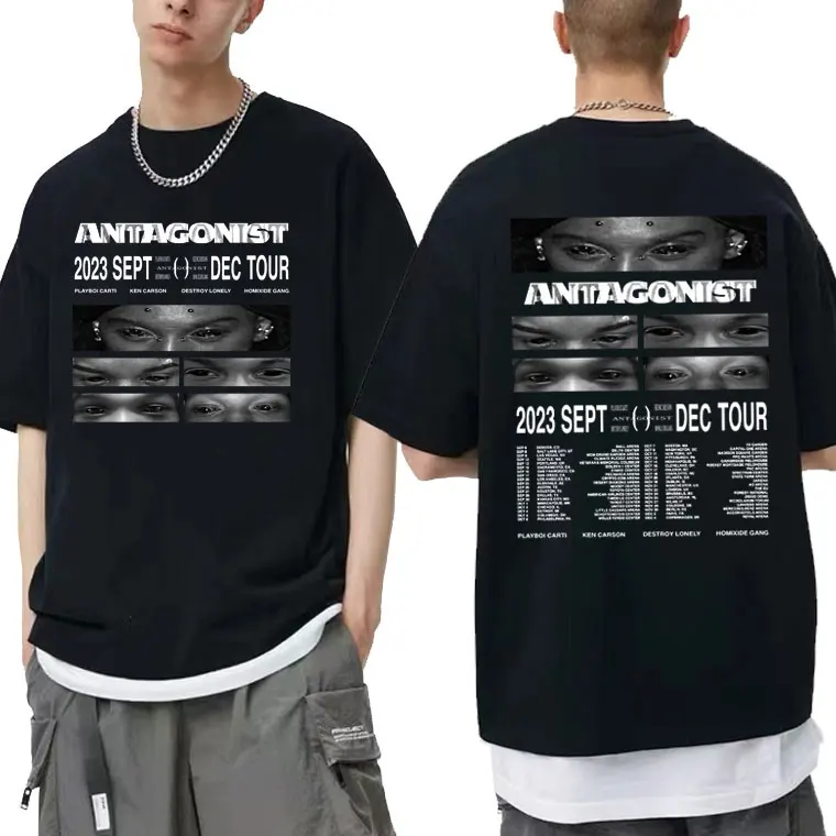 Rapper Playboi Carti Antagonist Tour 2023 Graphic T-shirt Men Hip Hop Trend Street T Shirt Men Women Fashion Casual Loose Tshirt
Rapper Playboi Carti Antagonist Tour 2023 Graphic T-shirt Men Hip Hop Trend Street T Shirt Men Women Fashion Casual Loose Tshirt