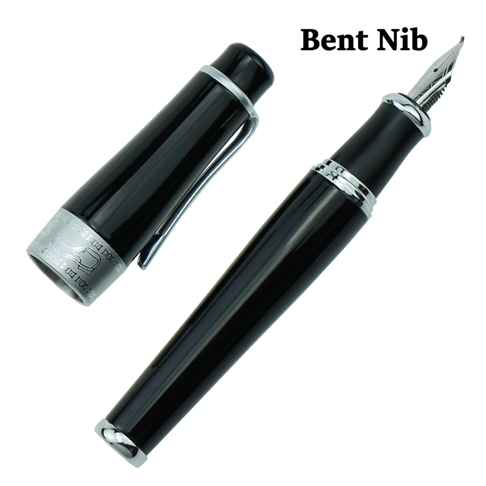 Black Fountain Pen Big Size Unique Style Medium Bent Nib Heavy Business Office Writing
Black Fountain Pen Big Size Unique Style Medium Bent Nib Heavy Business Office Writing
