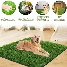 Dog Grass Pad Pet Toilet Training Pee Pad for Puppies Potty Training Indoor Outdoor Portable Durable Dogs Cats Potty Litter Rug