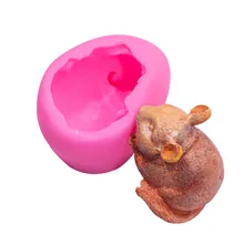 Chinese Zodiac Rat Cooking Tools Fondant Silicone Mold For Baking Of Cake Decorating Kitchen Accessories Bakery Sugar Candy Clay