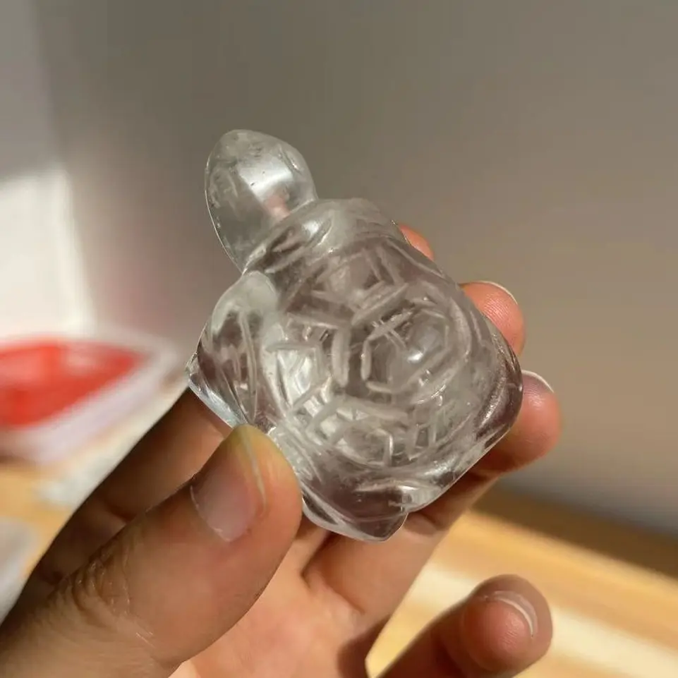 Natural Clear Crystal Carving Tortoise Reiki Crystal Ore Ornaments Figurine Craft Meditation Spiritual Chakra Decor Souven
Natural Clear Crystal Carving Tortoise Reiki Crystal Ore Ornaments Figurine Craft Meditation Spiritual Chakra Decor Souven