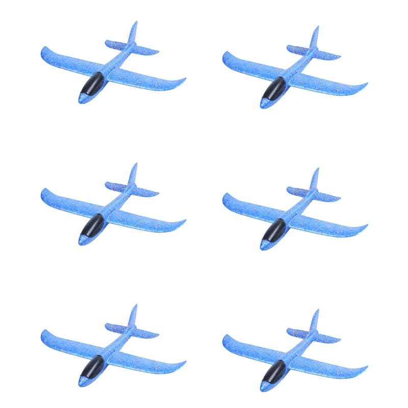 6Pcs EPP Foam Hand Throw Airplane Outdoor Launch Glider Plane Kids Gift Toy 34.5 x 32 x 7.8cm Interesting Toys
6Pcs EPP Foam Hand Throw Airplane Outdoor Launch Glider Plane Kids Gift Toy 34.5 x 32 x 7.8cm Interesting Toys