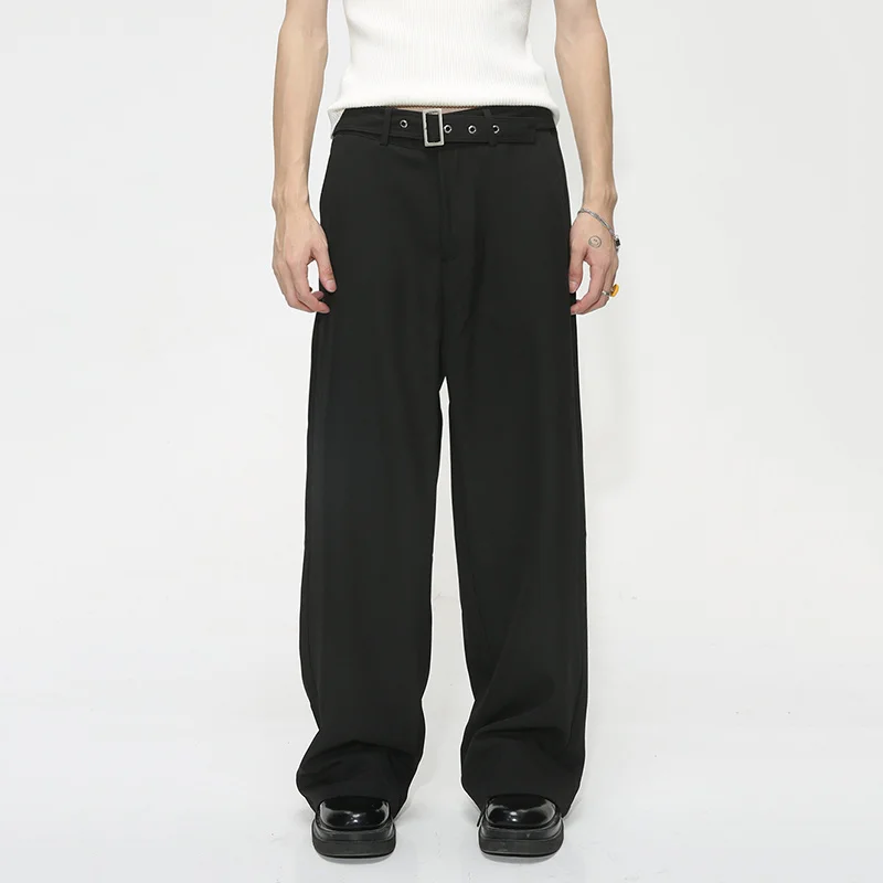 SYUHGFA High Waist Casual Suit Pant Trend Men's Autumn Thin Loose Baggy Trousers Highend Male Solid Color Clothing With Belt
SYUHGFA High Waist Casual Suit Pant Trend Men's Autumn Thin Loose Baggy Trousers Highend Male Solid Color Clothing With Belt