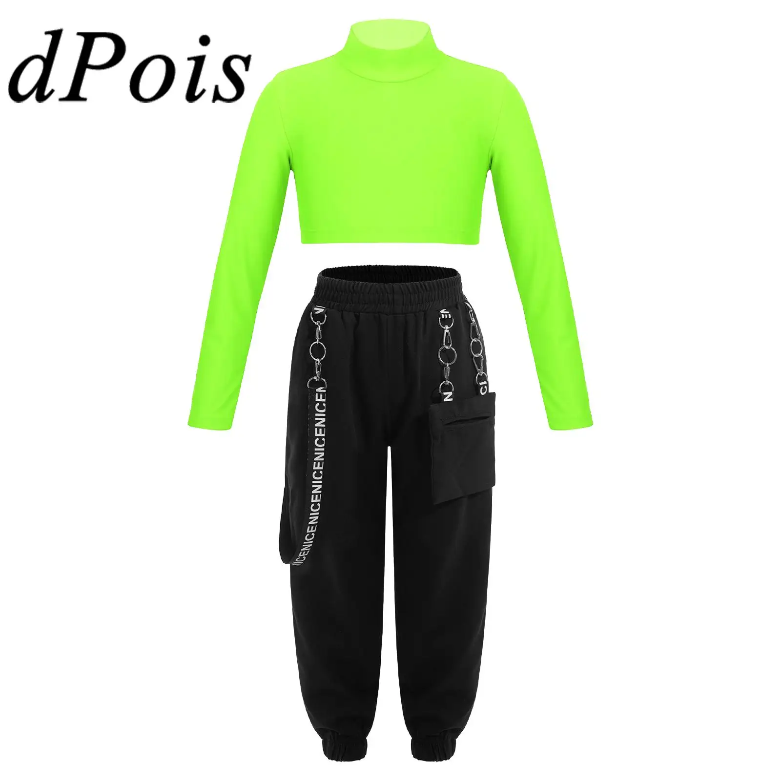 Kids Ballet Gymnastics Outfit Fashion Girls Tracksuit Long Sleeve High Neck Crop Top with Sweatpants Sets for Jazz Dance Sports
Kids Ballet Gymnastics Outfit Fashion Girls Tracksuit Long Sleeve High Neck Crop Top with Sweatpants Sets for Jazz Dance Sports