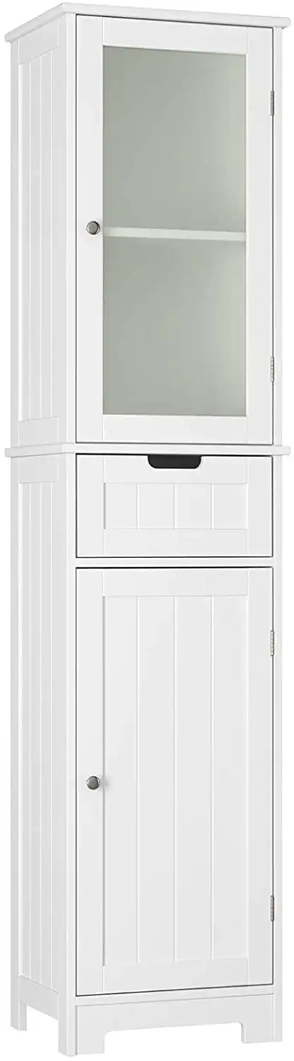 Storage Cabinet, White Linen Cabinet, Narrow Tall Cabinet Storage Tower with Door and Drawer Makeup organizer Storage organizer
Storage Cabinet, White Linen Cabinet, Narrow Tall Cabinet Storage Tower with Door and Drawer Makeup organizer Storage organizer