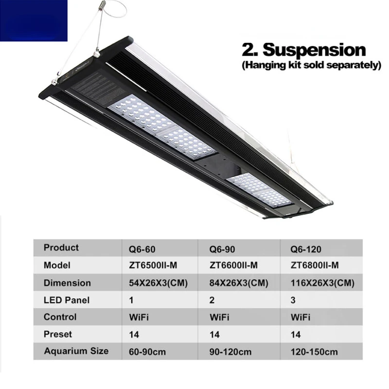 Zetlight Qmaven Q6 Wifi Marine Lamp Coral Light 100-240V 50/60HZ Sea Tank Led LPS Fish Tank SPS Sunrise Sunset
Zetlight Qmaven Q6 Wifi Marine Lamp Coral Light 100-240V 50/60HZ Sea Tank Led LPS Fish Tank SPS Sunrise Sunset