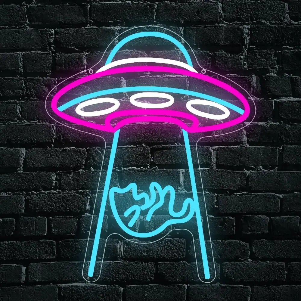 Неоновая Вывеска «Кот НЛО» Для Декоративного Освещения, Милый Мультяшный Неоновый Светильник Для Вечеринок, Спален, Клубов
Неоновая Вывеска «Кот НЛО» Для Декоративного Освещения, Милый Мультяшный Неоновый Светильник Для Вечеринок, Спален, Клубов