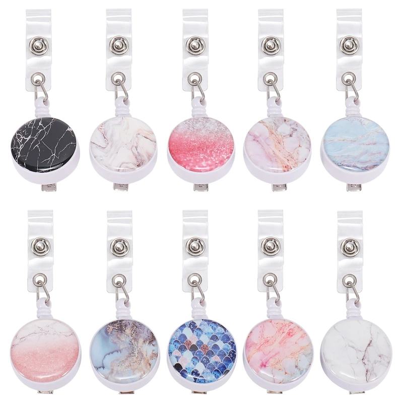 10Pcs Retractable Badge Holder Nurse Badge Reels With Alligator Clip Decorative ID Name Badge Reel For Office Worker
10Pcs Retractable Badge Holder Nurse Badge Reels With Alligator Clip Decorative ID Name Badge Reel For Office Worker