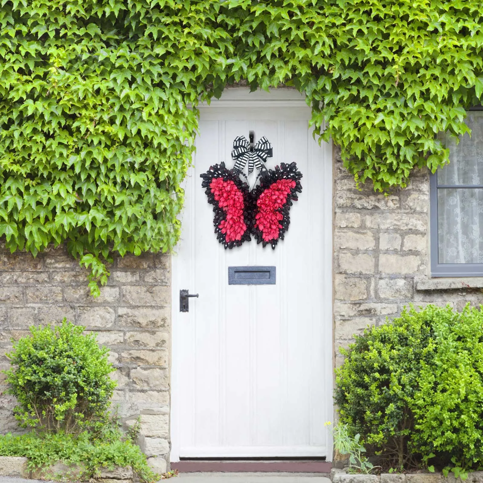 40cm Artificial Flowers Wreath Bow Butterflies Tulips Wreath Wall Pendant Spring Door Front Hanging Garland Home Room Decoration
40cm Artificial Flowers Wreath Bow Butterflies Tulips Wreath Wall Pendant Spring Door Front Hanging Garland Home Room Decoration