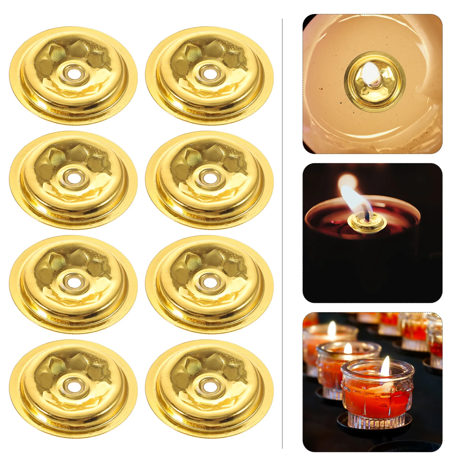 20 Pcs Ghee Container Lamp Accessories Metal Bracket Oil Stand Cotton Wicks Holder Floating Tealight Base 
20 Pcs Ghee Container Lamp Accessories Metal Bracket Oil Stand Cotton Wicks Holder Floating Tealight Base