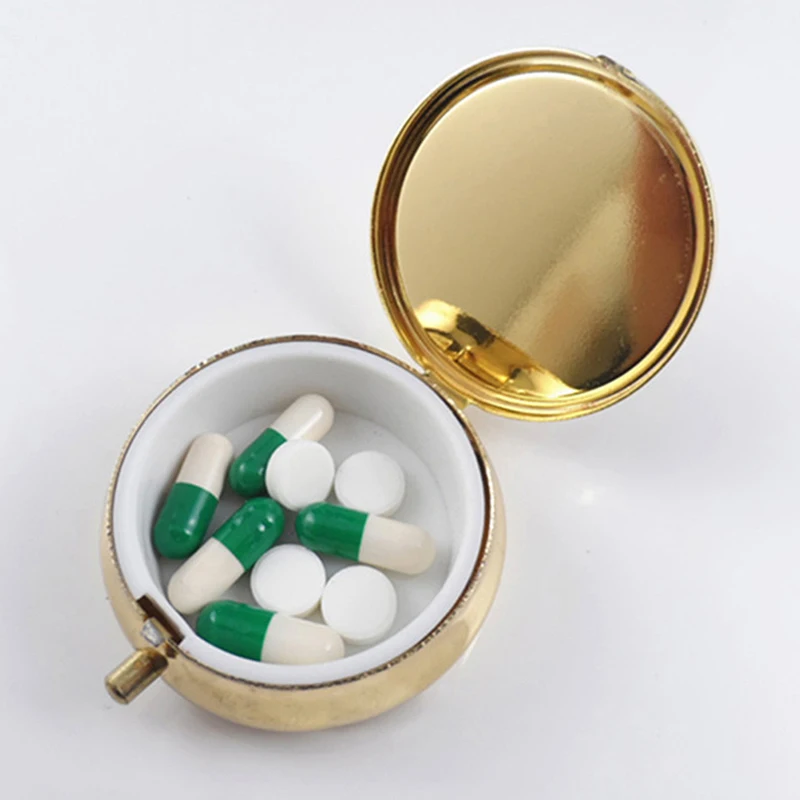 Metal Round Pill boxes Medicine Organizer Container Medicine Case Pill Candy Box Pill boxes and separators
Metal Round Pill boxes Medicine Organizer Container Medicine Case Pill Candy Box Pill boxes and separators