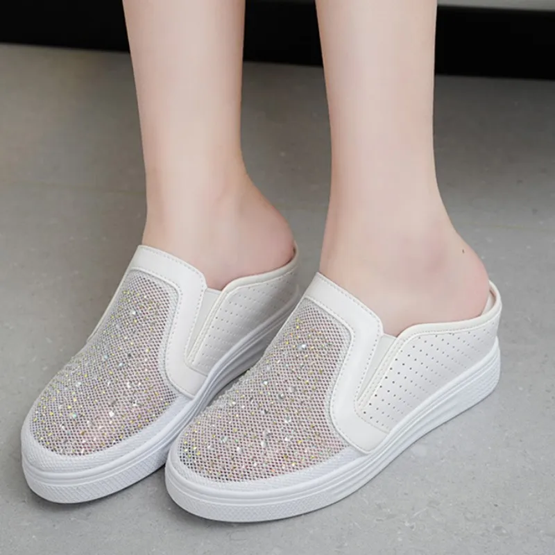 2023 New Bling Women Slippers Mules Shoes Mid Heels Fashion Dress Summer Flip Flops Sandals Slingbacks Pumps Lady Zapatos Slides
2023 New Bling Women Slippers Mules Shoes Mid Heels Fashion Dress Summer Flip Flops Sandals Slingbacks Pumps Lady Zapatos Slides